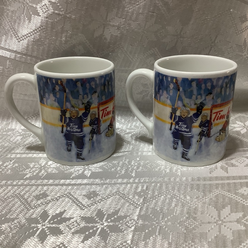 Tim Hortons Mugs Set of 2 Winning Goal Limited Edition No 002